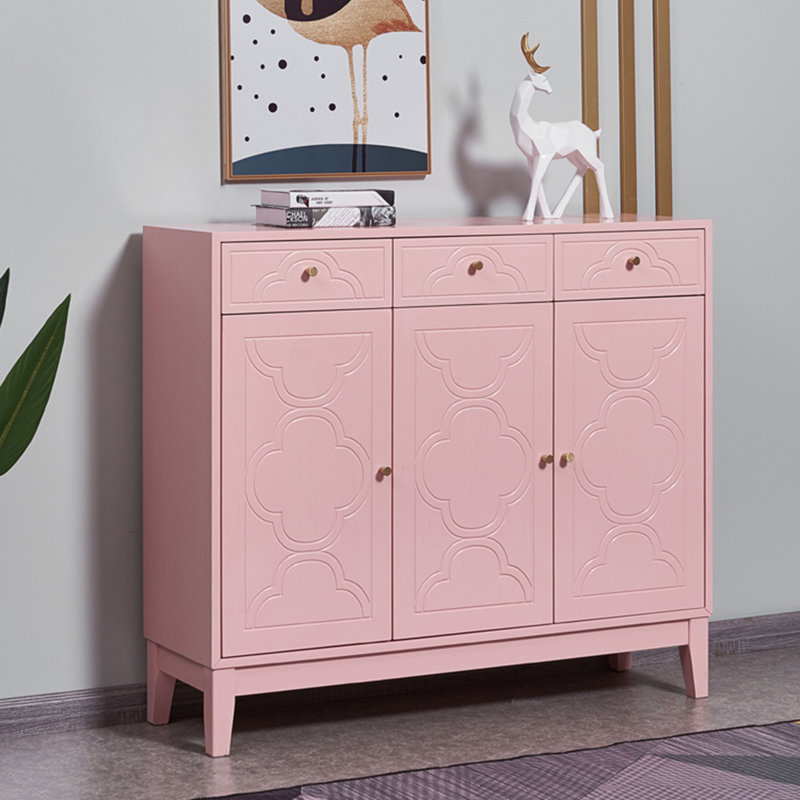 24 Pair Shoe Storage Cabinet, Pink