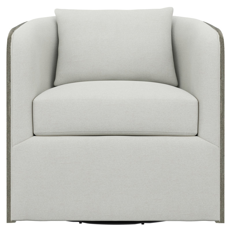Eliot Swivel Barrel Chair, White 5555-000