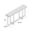 Melange 64.75'' W Stone Console Table