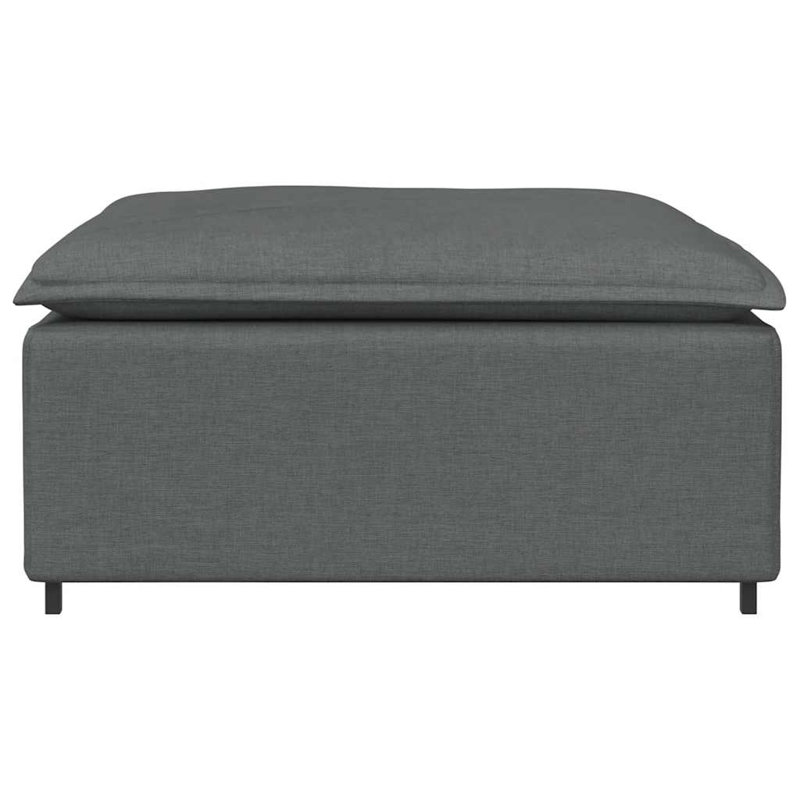 Modular Sofa Centre Module With Cushions Dark Gray 39.4"