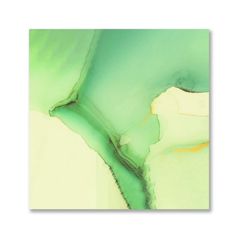 Mousse émeraude - impression sans cadre, Plastique / acrylique, H 55 po x l 55 po