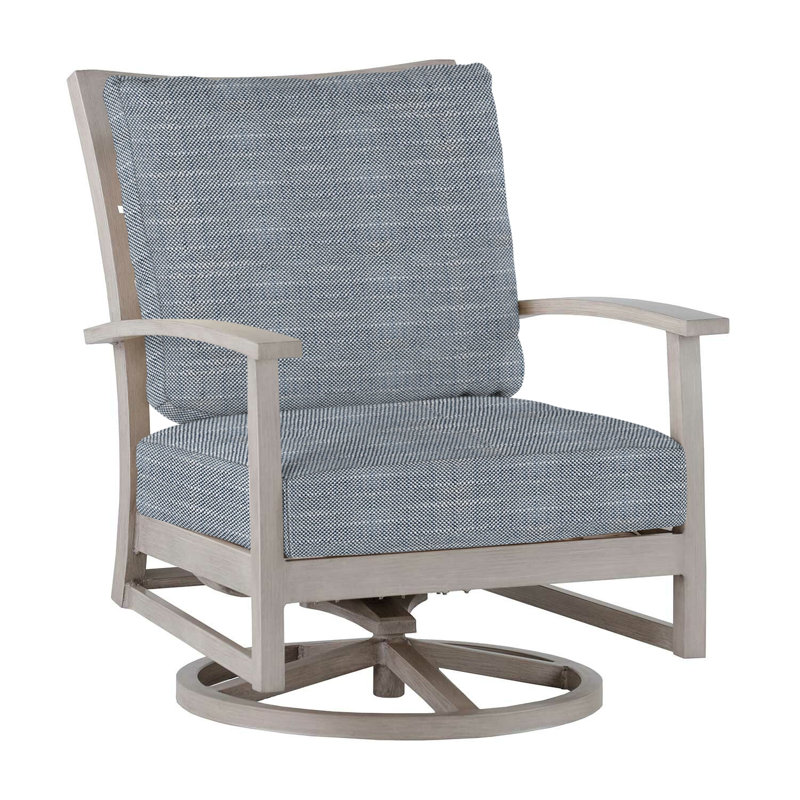 Charleston Patio Lounge Chair with Cushions, Oyster, Linen Dove, Welt