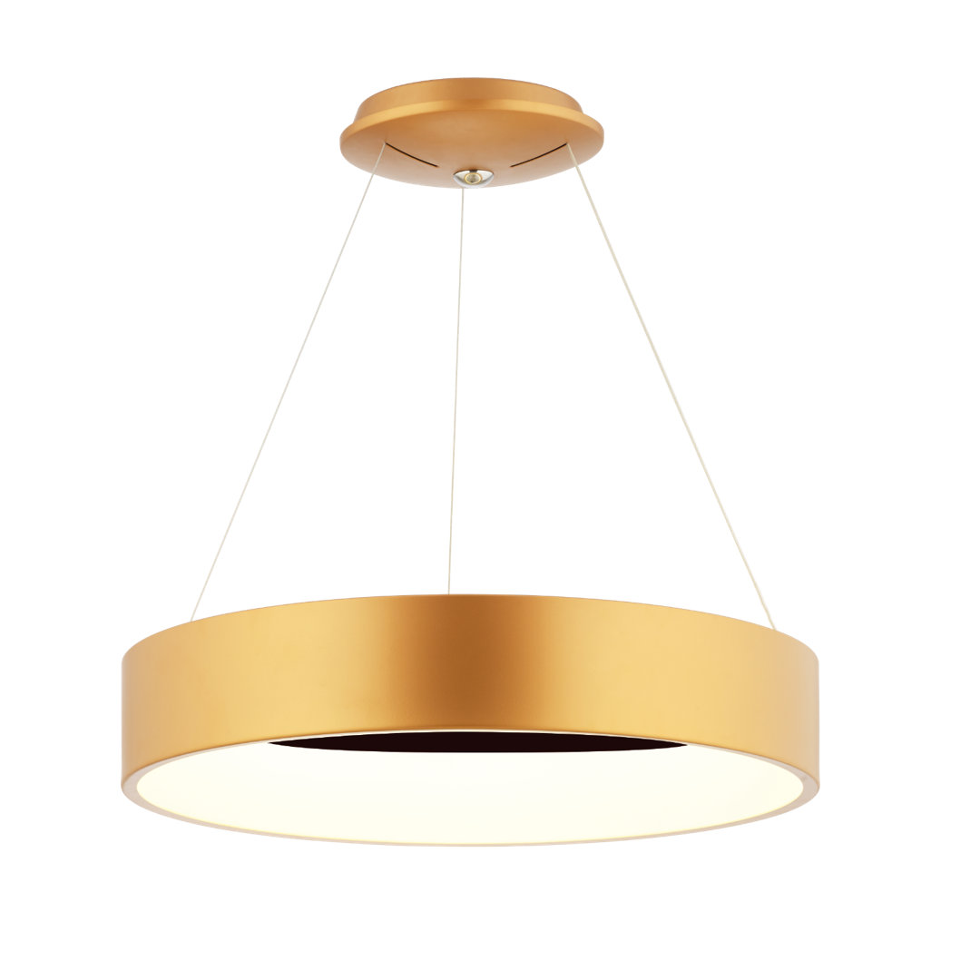 Crossman 1 - Light Matt Gold Rose LED Unique/Statement Pendant