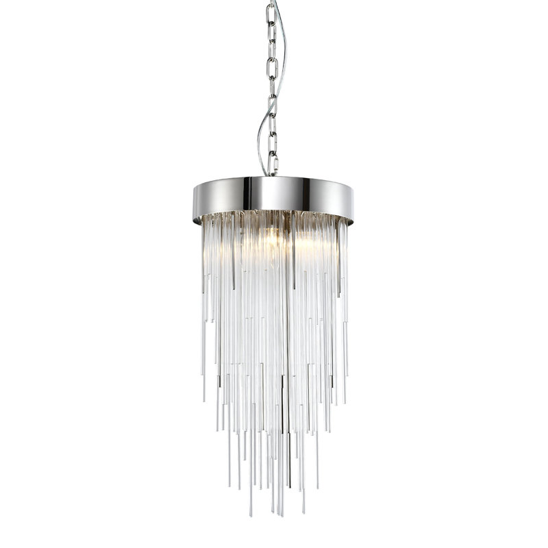 Lustre à 4 lumières Conyantham, Nickel poli