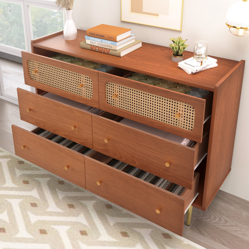 120 cm W Chest of 6 Drawers