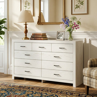 9-Drawer Dresser With Rustic Style