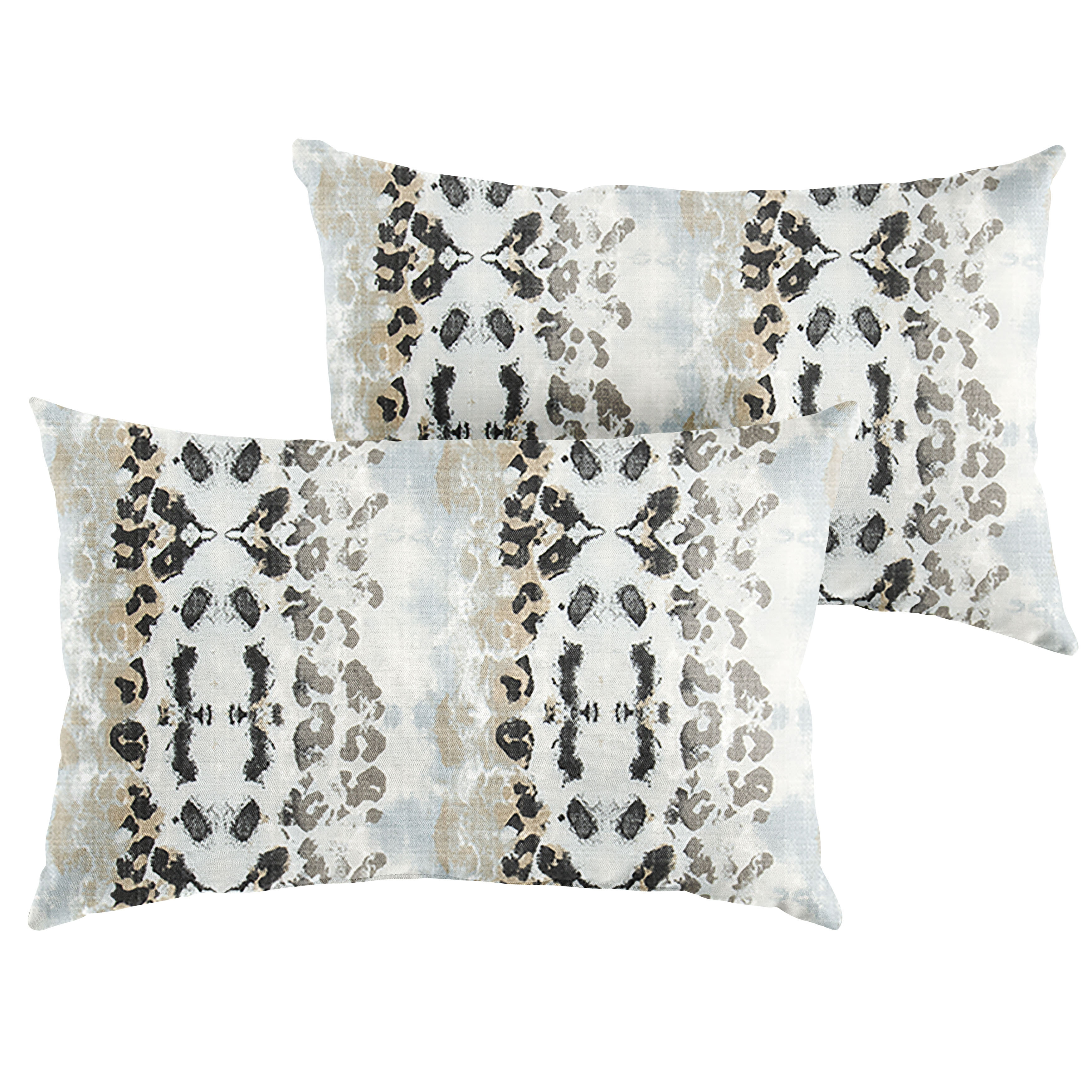 Indoor/Outdoor Toss Pillows - Gray, Size 16 in. Square, Sunbrella | The Company Store