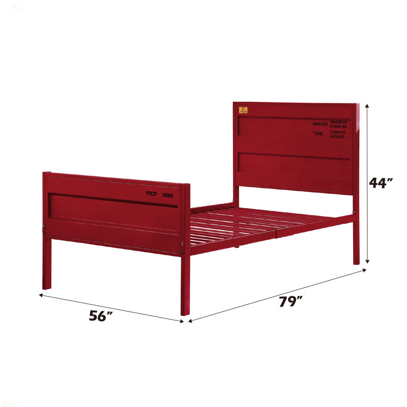 Lit double Cargo, Rouge