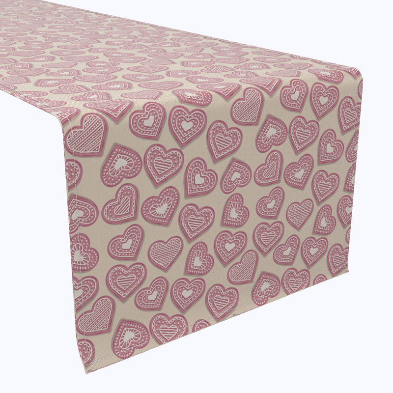 Rectangular Geometric Cotton Twill Table Runner