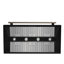 Hotte murale noire Forno Aria de 48 pouces avec moteur 1200 CFM, ventilateur à 4 vitesses, filtre à charbon-114400306