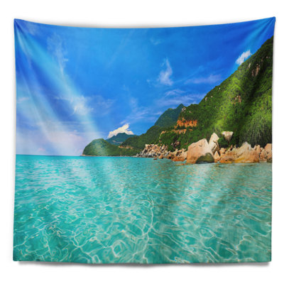 Tapisserie sky mountain and water Landscape
