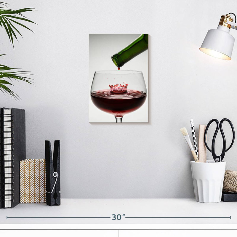 Yarlin Wine Drop, 12" H x 8" W