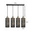 Santaquin 4 - Light Brushed Copper Kitchen Island Pendant