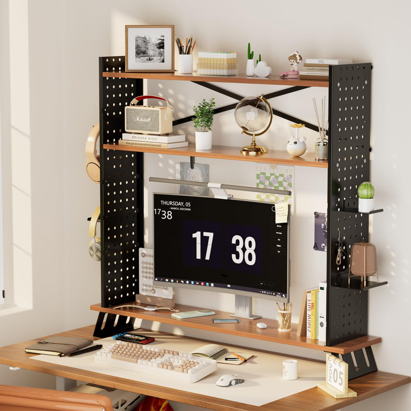 Metal,Manufactured Wood Desk Organiser
