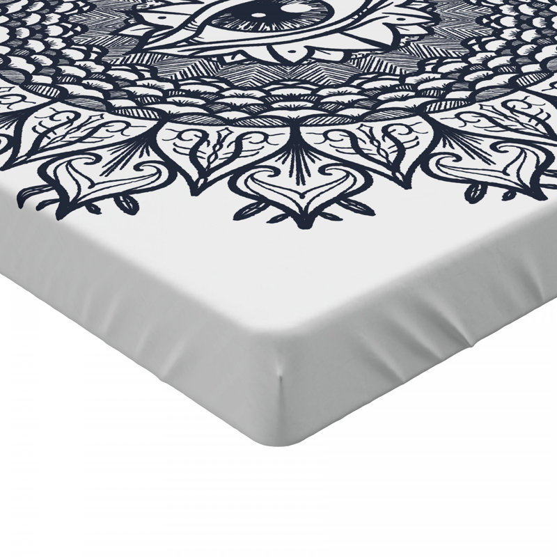 Microfiber Floral Fitted Sheet, Twin XL Fitted Sheet