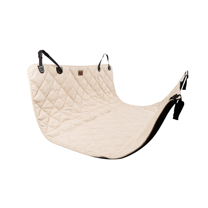 Protecteur de siège arrière en microfibre matelassé, Beige