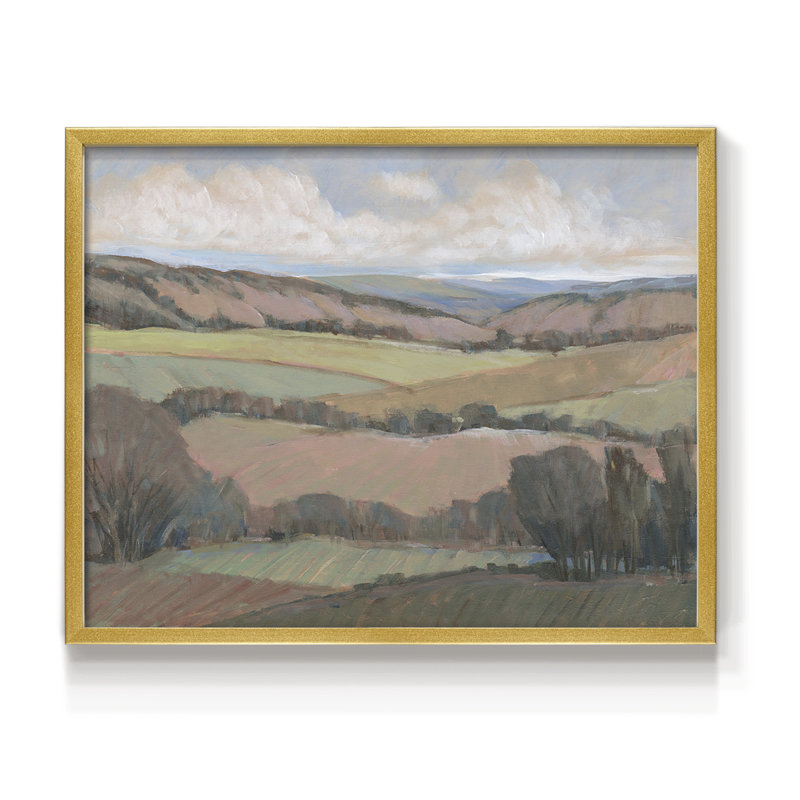 Hilly Countryside II -Framed Print - Restickable