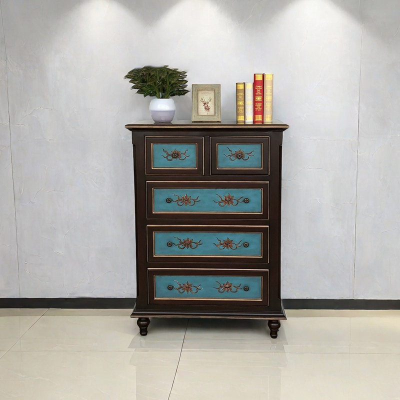 Bedroom storage painted drawer accent chest