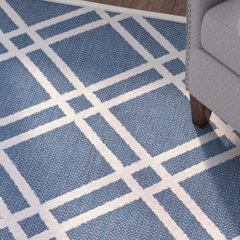 Tapis d'intérieur / extérieur à motif géométrique Vondrus Performance, Rectangle 5 pi 3 po x 7 pi 7 po