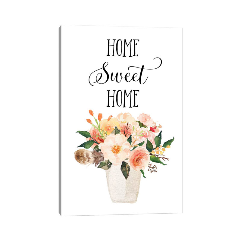 Home Sweet Home II - Print on Canvas, Wrapped Canvas, 30.48cm H x 20.32cm W x 1.91cm D