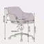 Chaise de bureau rotative à hauteur réglable en tissu moderne Oramel avec pieds en métal doré et roue universelle pour l'intérieur-699564579