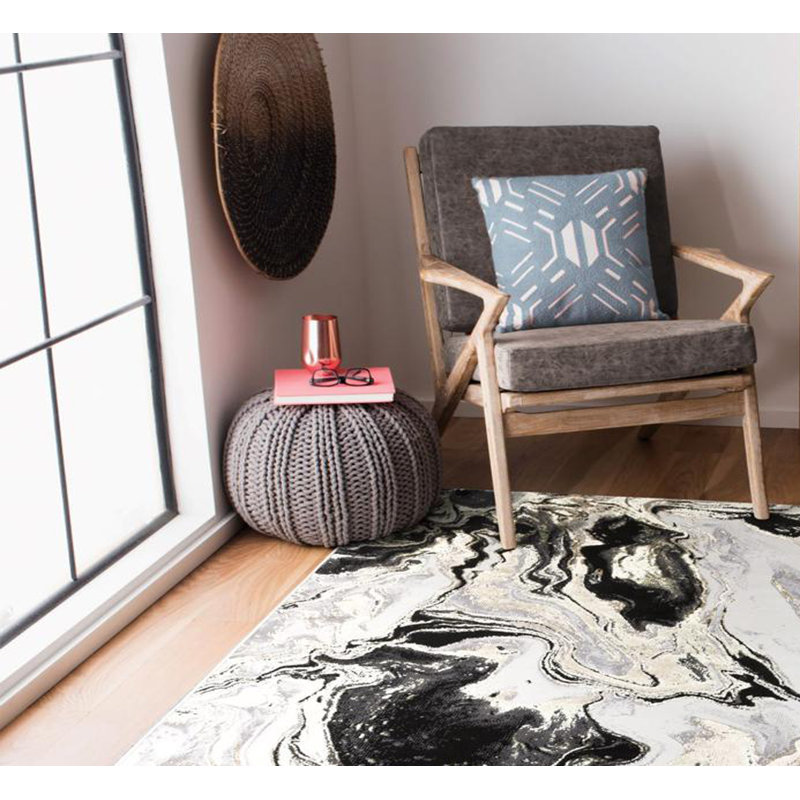 Bohanon Abstract Indoor / Outdoor Area Rug, Rectangle 60 x 110cm