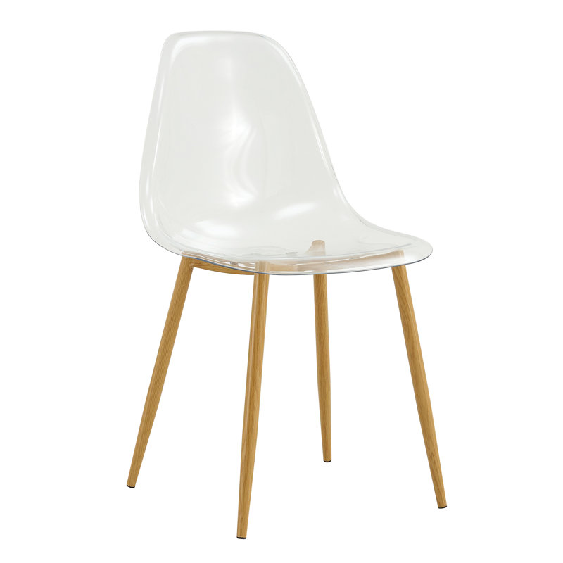 Seaneen Side Chair, Gold, Clear, Set of 4