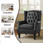 74 Cm Wide Tufted Armchair-1349897883