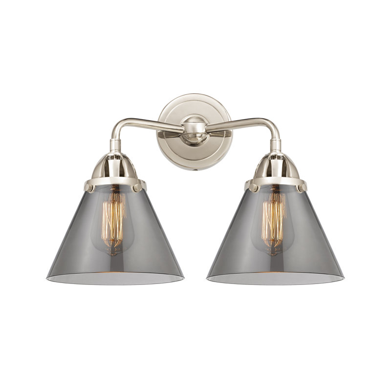 Shauna 2 - Light Vanity Light, LED, Plated Smoke, Polished Nickel