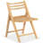 Jacie Wood Seat Folding Chair-494351035