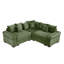 Canapé d'angle modulaire surdimensionné Cloud, canapés d'angle convertibles, assise profonde, accoudoirs extra-larges, 10 coussins décoratifs, tissu en velours côtelé de qualité supérieure, design ergonomique, montage facile