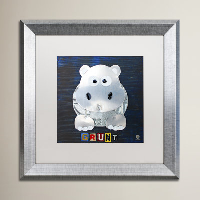 "grunt the hippopotame" par design turnpike bois ", art encadré Wilbur