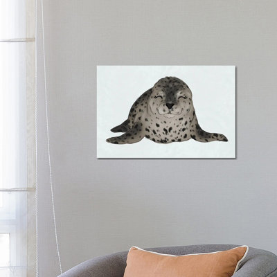 Baby Seal by Katie Bryant - Wrapped Canvas Print