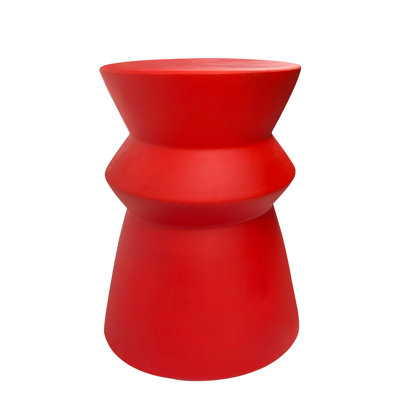 Dopamine colored ceramic stool by Wrought Studio
