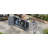 78.3" Outdoor Kitchen Island with Foldable Grill Table-1943784435