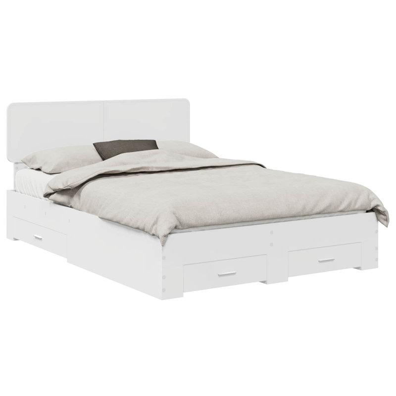 Bed, European Double (140 x 200 cm), White