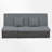 47.22" Wide Wicker Outdoor Patio Daybed-894542540-894542539
