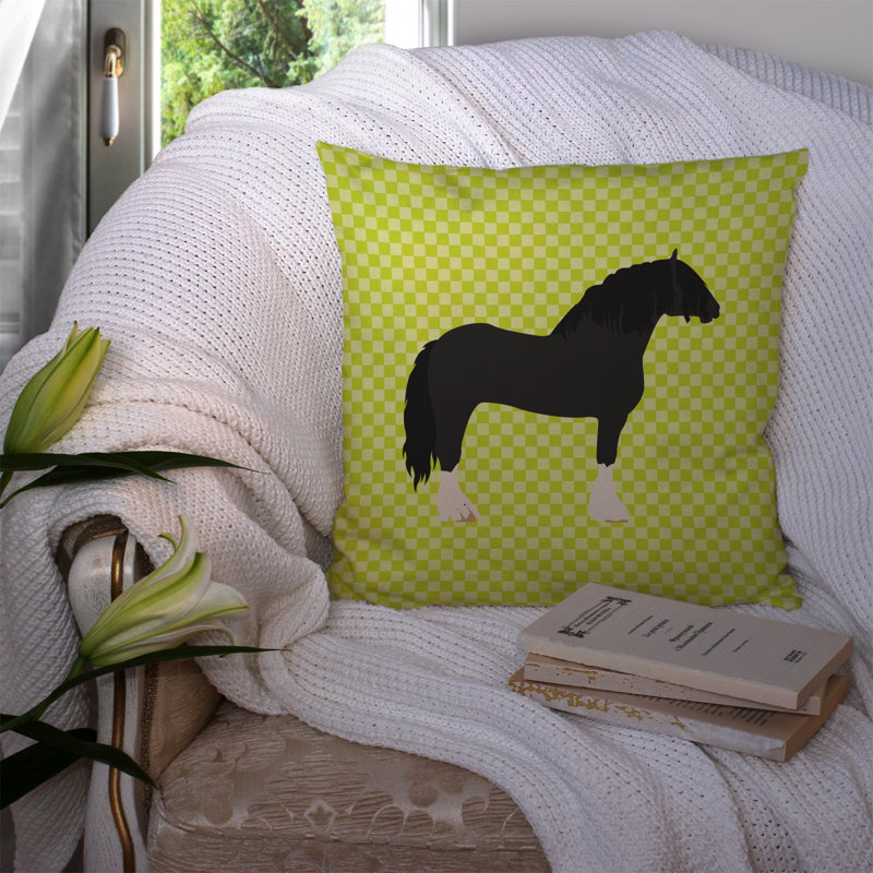 Coussin extérieur poméranie rogener oie, Vert, 14 po x 14 po