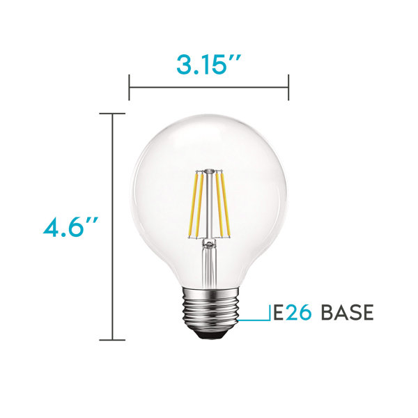 CWI Lighting E12 Blanc chaud 2700K LED 4.5W Ampoule (Ensemble de 10)