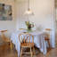 1 - Light Industrial Vintage Clear Ribbed Dome Shape Glass Pendant-129891049