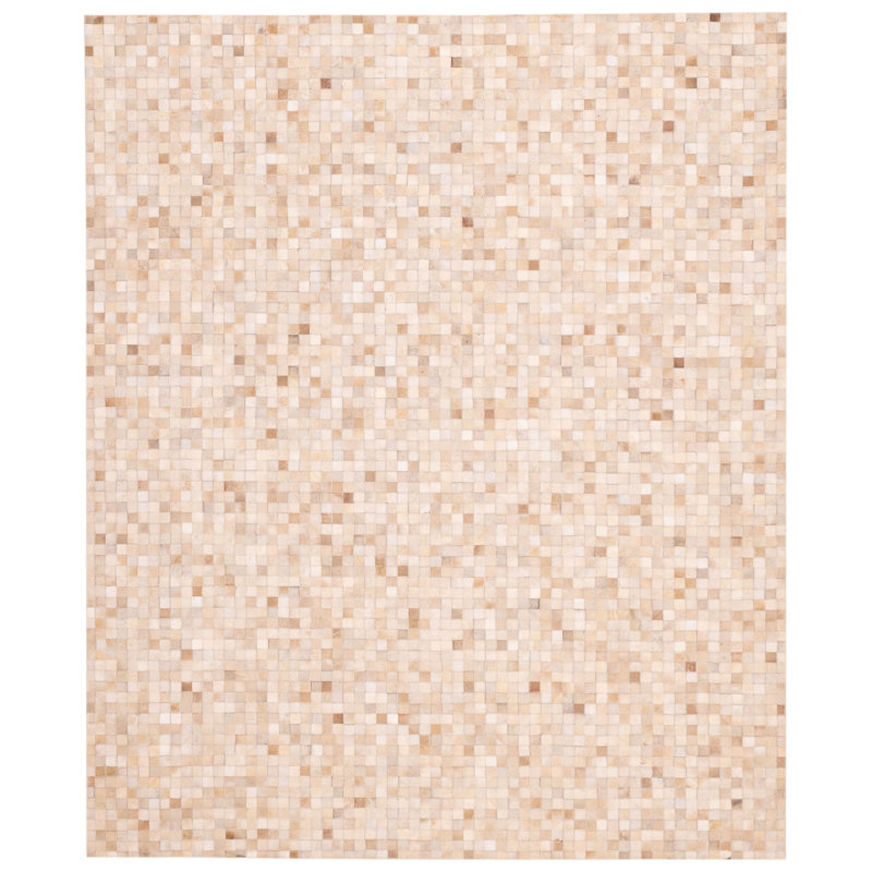 Cowhide Patchwork Beige Rug 8'1" x 10'0"