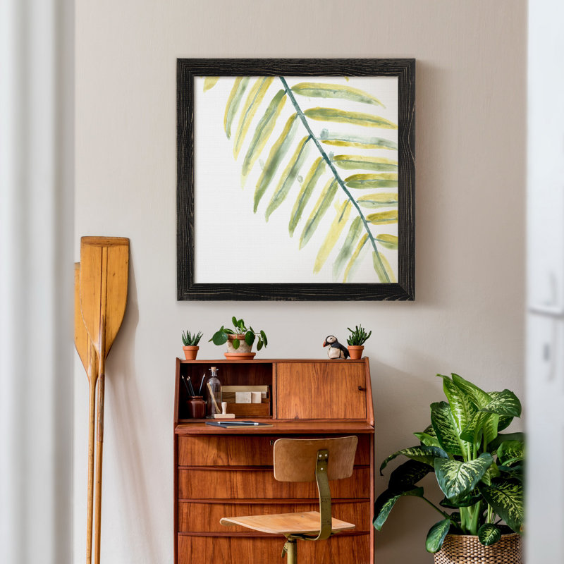 Verdant impressions III-reproduction d’art, H 17 po x l 17 po x P 1,5 po, Toile avec cadre noir