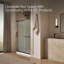 Elate Sliding Shower Door, 70-1/2-In H X 44-1/4 - 47-5/8-In W, With 1/4-In Thick Frosted Glass-124031954