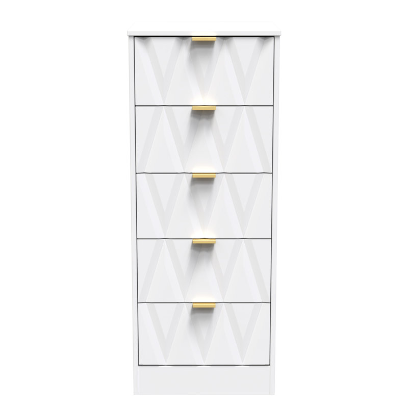 Las Vegas Bedside Table, White Matt