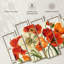Poppies Melody sur toile, ensemble de 4 pièces-333778977