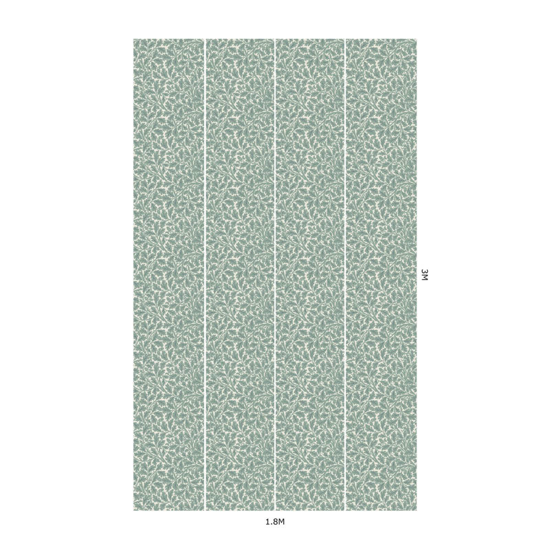 QUERCUS Wallpaper - Moonstone 9'10" - full height wallpaper