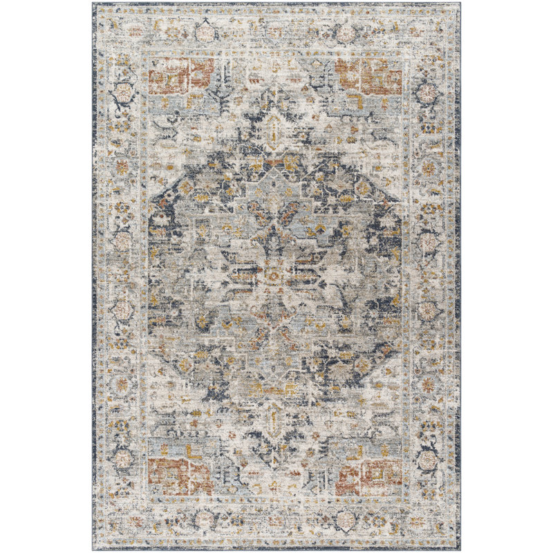 Oriental Indoor Rug, Rectangle 5' x 7'5"