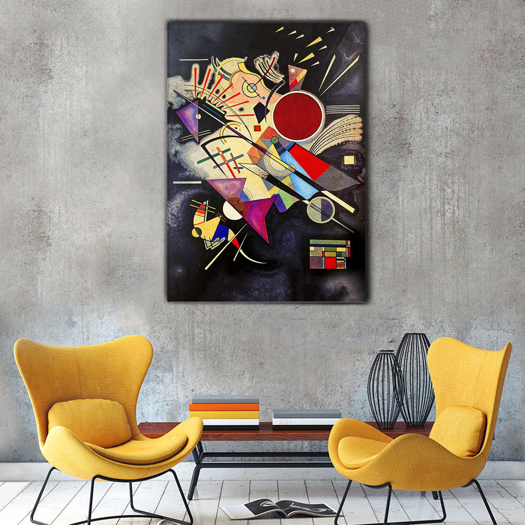 Leinwandbild Accompaniment Black von Wassily Kandinsky