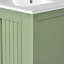 Ensemble de meuble-lavabo 30 po avec lavabo en résine, ensemble de meuble-lavabo autoportant avec tiroir caché, armoire de rangement, armoire de salle de bain à cadre en bois massif