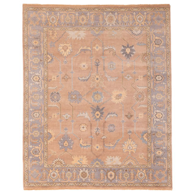 Modern Oushak Brown Rug 8'1" x 9'11"